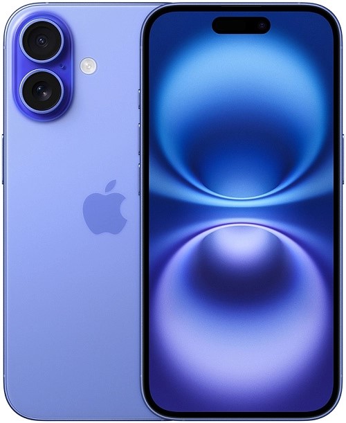 Смартфон Apple iPhone 16 128GB ультрамарин [A3287]